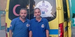 رجال الإسعاف ينقذون شابا علقت ذراعه داخل ماكينة فرم لحوم بالسادس من أكتوبر