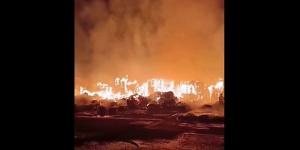 النيران التهمت مصنعا آخر، محافظ القليوبية يتابع جهود السيطرة على حريق مصنع الكرتون بالعبور (فيديو)