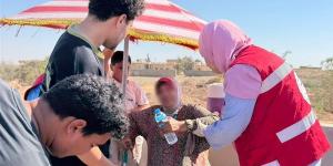 انقلاب أتوبيس بعد اصطدامه بحفار في مطروح والهلال الأحمر يوجه فرق طوارئ لموقع الحادث