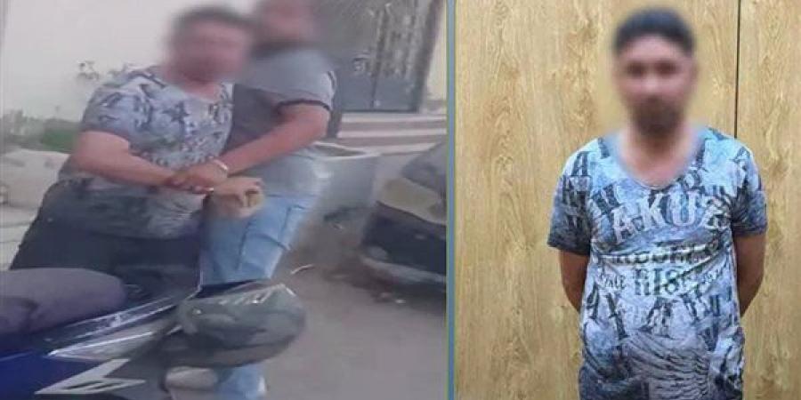 مش فارقة معايا الحكومة، عامل يشهر حجرًا في وجه مهندس ويتحدى الأمن بالهرم