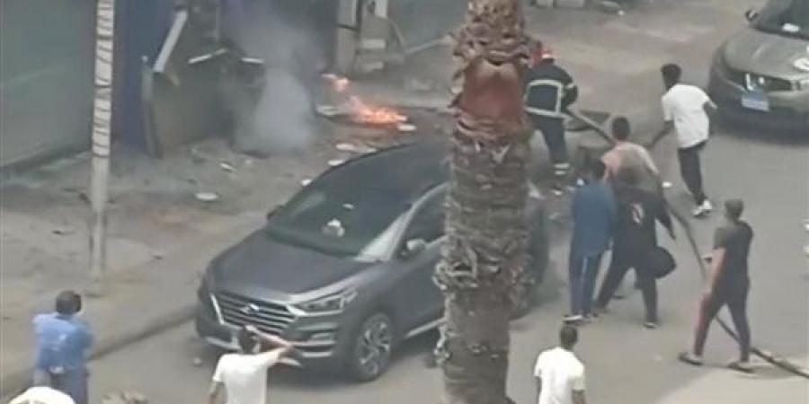 حريق هائل بمحل تجاري في الإسكندرية دون إصابات